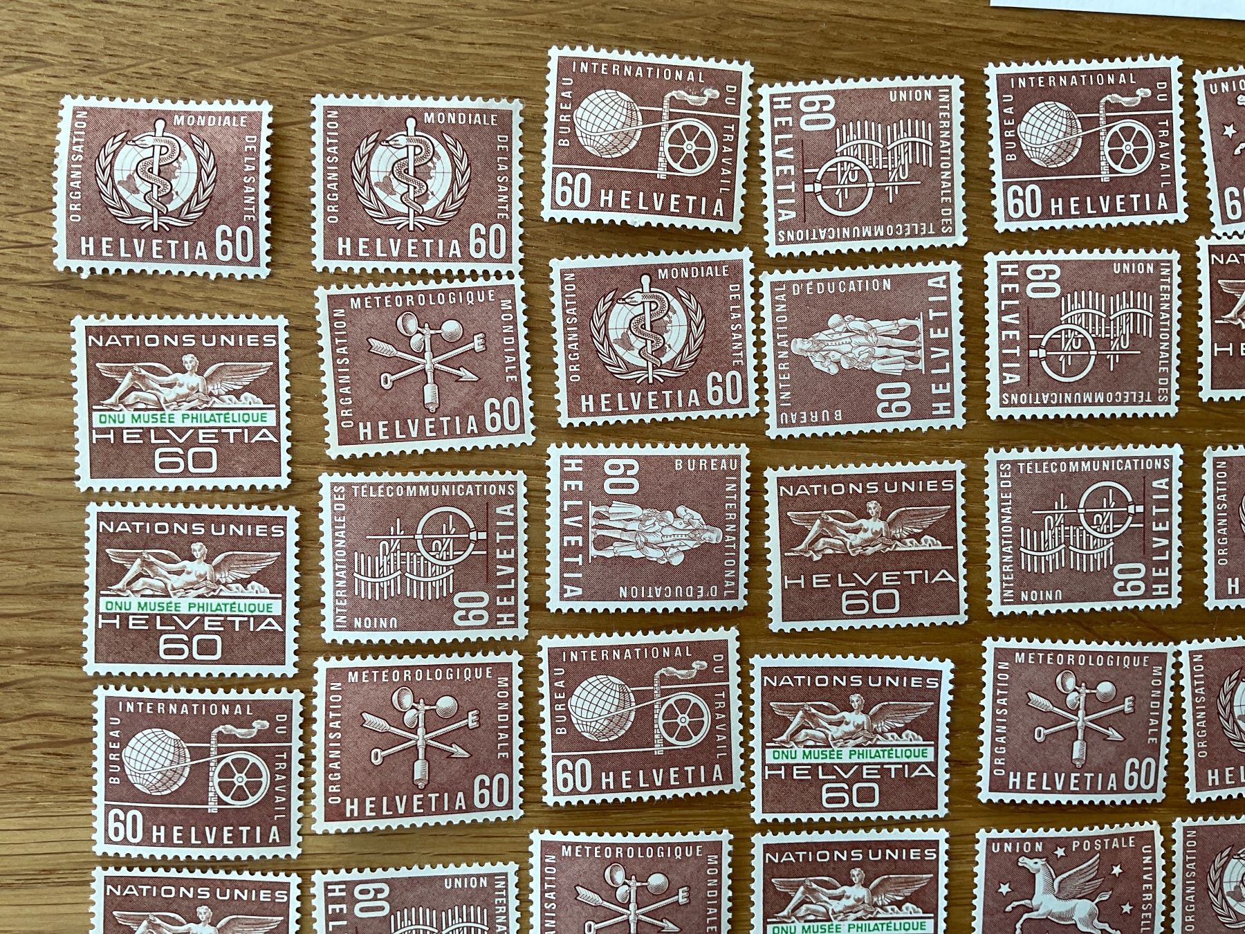 Tutti i francobolli: 60Fr Ämter Frankaturware ungestempelt postfrisch Sammlung – Nuovo (secondo la descrizione) da Wil SG venduto da Chefsugus 1