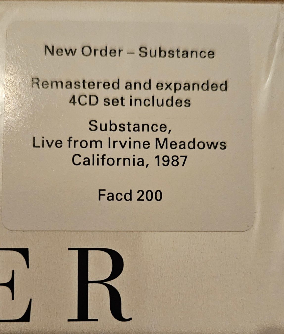 CDs: NEW ORDER - Substance 1987 - Expanded Reissue - 4 CD - 2023 – Neu (gemäss Beschreibung) aus Olten von  2