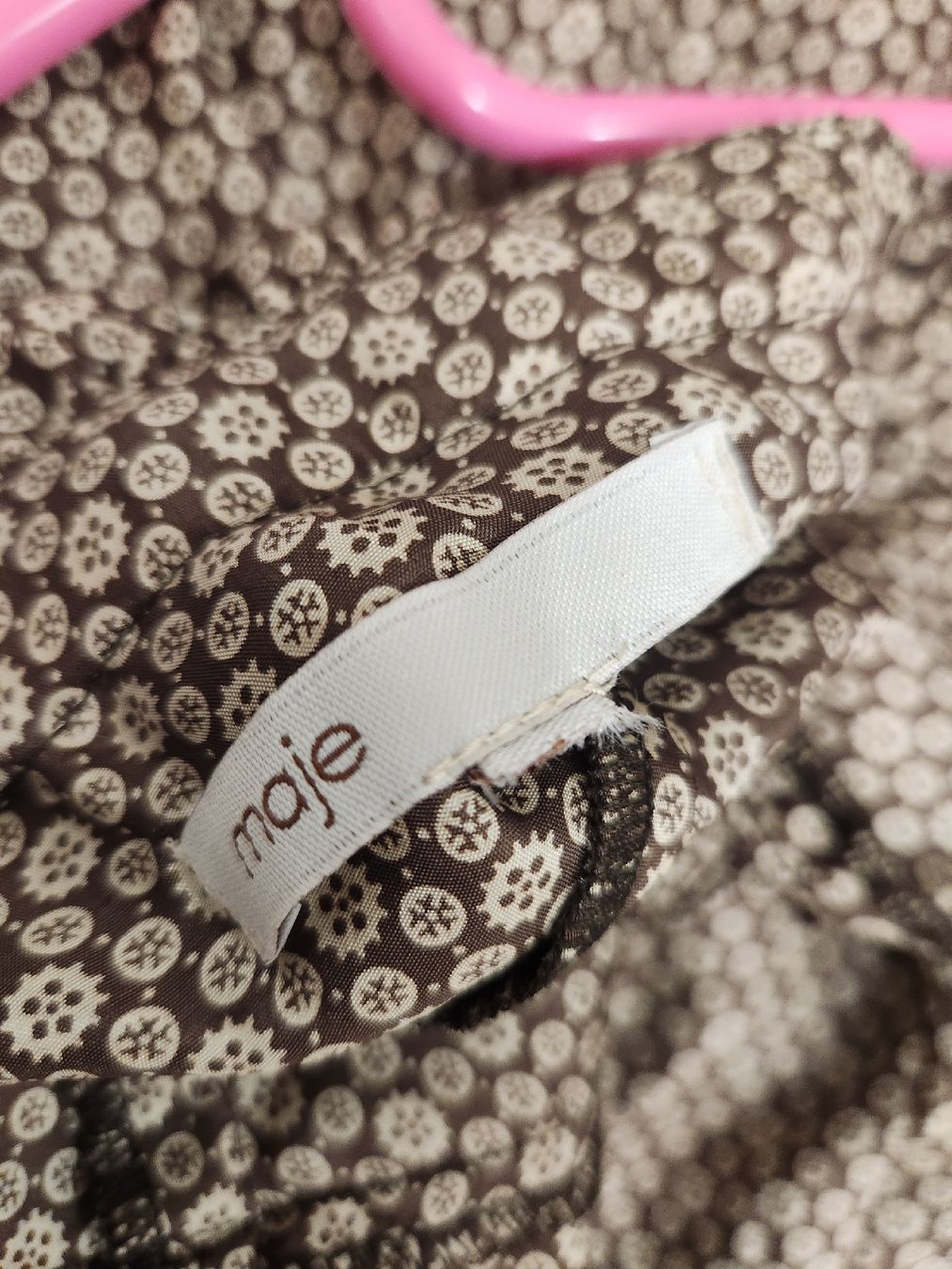 Maje Vestiti: Robe Maje MAEVA imprimée marron T1 – Usato da Niedergösgen venduto da Eva2410 4