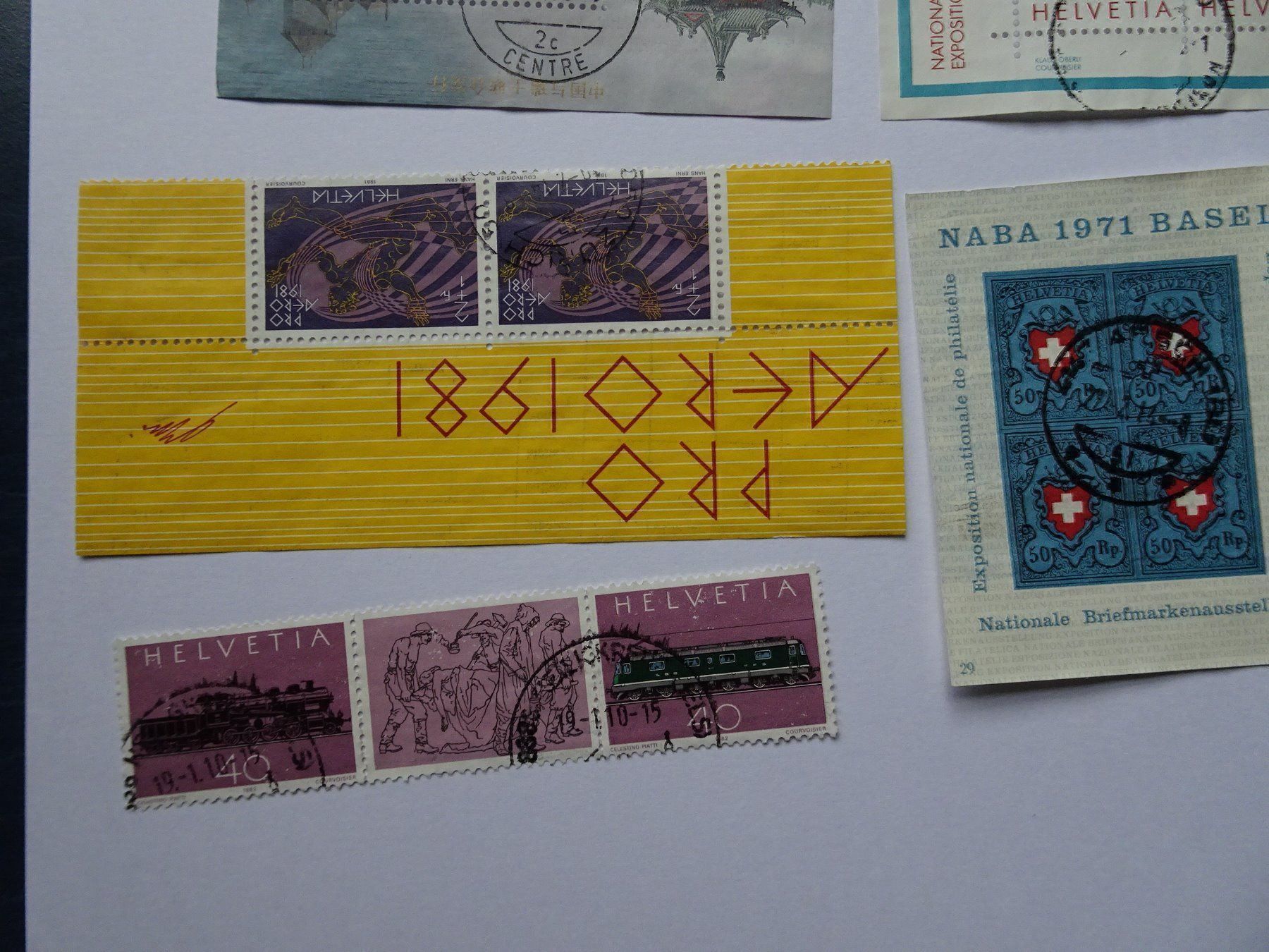 Alle Briefmarken: Restposten-Kleinbogen – Gebraucht aus Aadorf von Chnorli-Furz 3