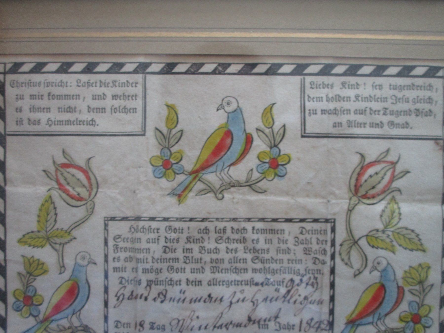 Documenti: Antiker Tauf-Zedel 1842 – Usato da Heimberg venduto da Lupo57 3