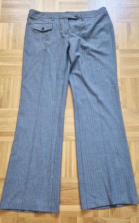 Pantalon BENETTON rayé gris élégant - Taille 44