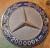 Mercedes 200'000km Plakette Emblem Vintage