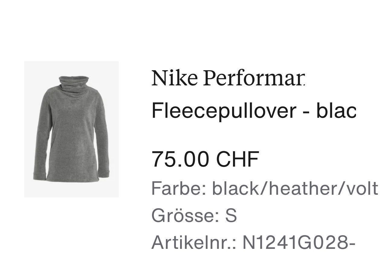 Nike Pullover & Sweatshirts: Nike Performance Fleecepullover – Gebraucht aus Zurich von Alinecnicolet 7