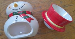Schneemann Schoggifondueset