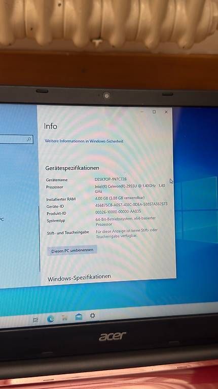 Portables: Acer Laptop – D'occasion à Romanshorn par Bejhan.r 3