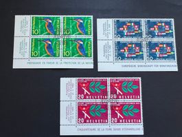 CH Serie 4er Block ZNr. 439-441 ET.mit Eckrand  (4299)