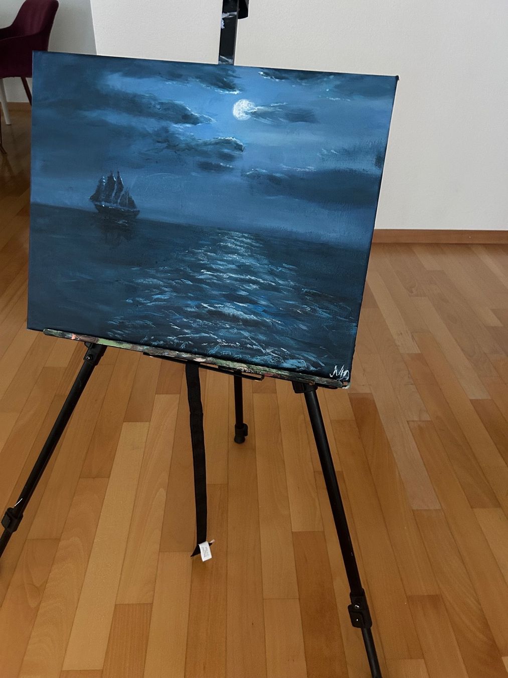 Dipinti: Moonlight Sailing Painting 40x50cm – Nuovo e nell'imballaggio originale da Pfäffikon SZ venduto da Andrei_Moro_Kunst 2