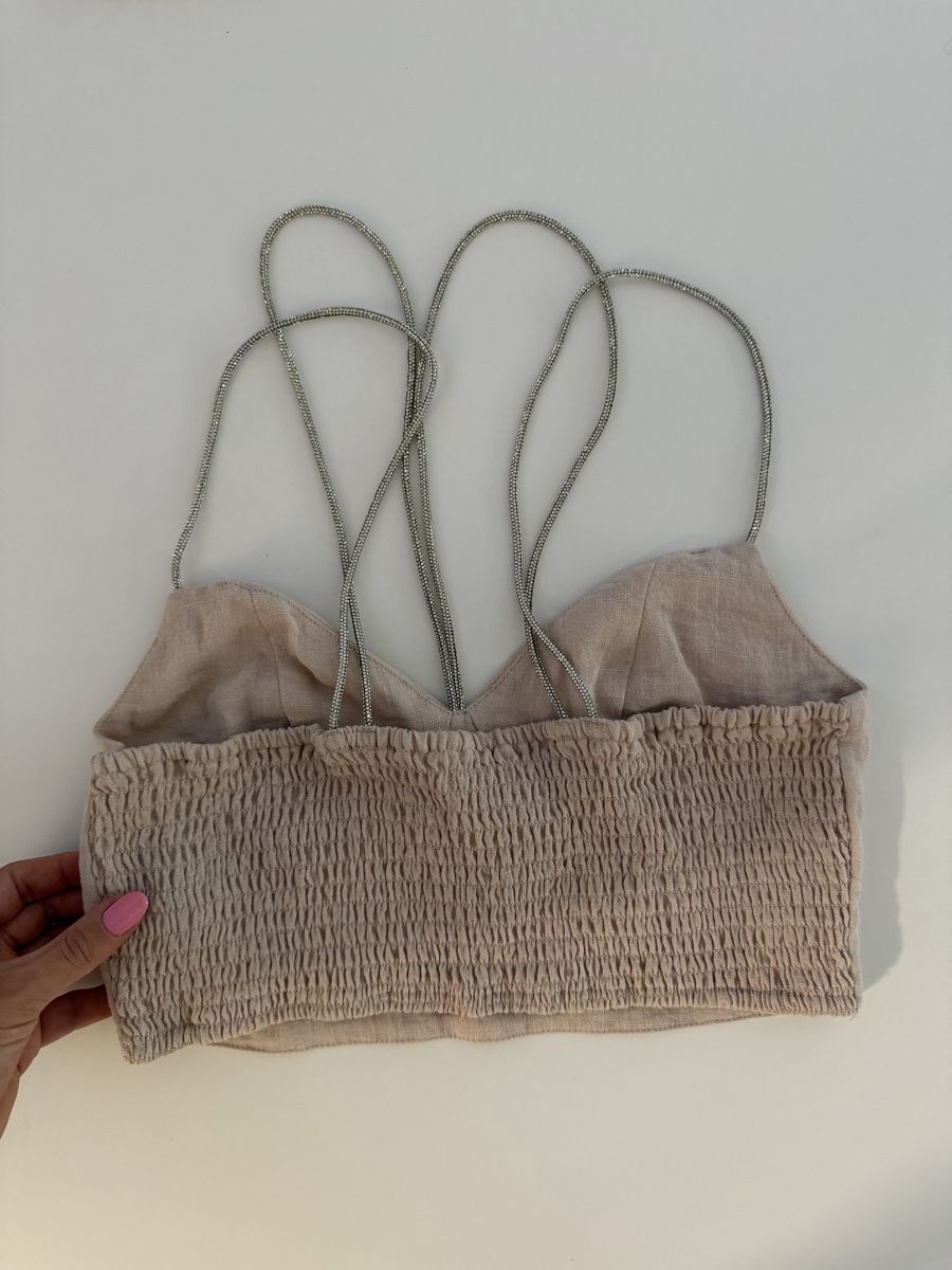 H&M Top: Crop Top beige Damen Grösse S – Nuovo (secondo la descrizione) da Gränichen venduto da Domsiiiii 1