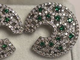 Boucles d’oreilles émeraudes ✨
