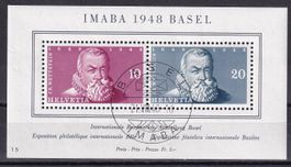 W31 Gedenkblock IMABA Basel gestempelt ET Basel 21.8.1948