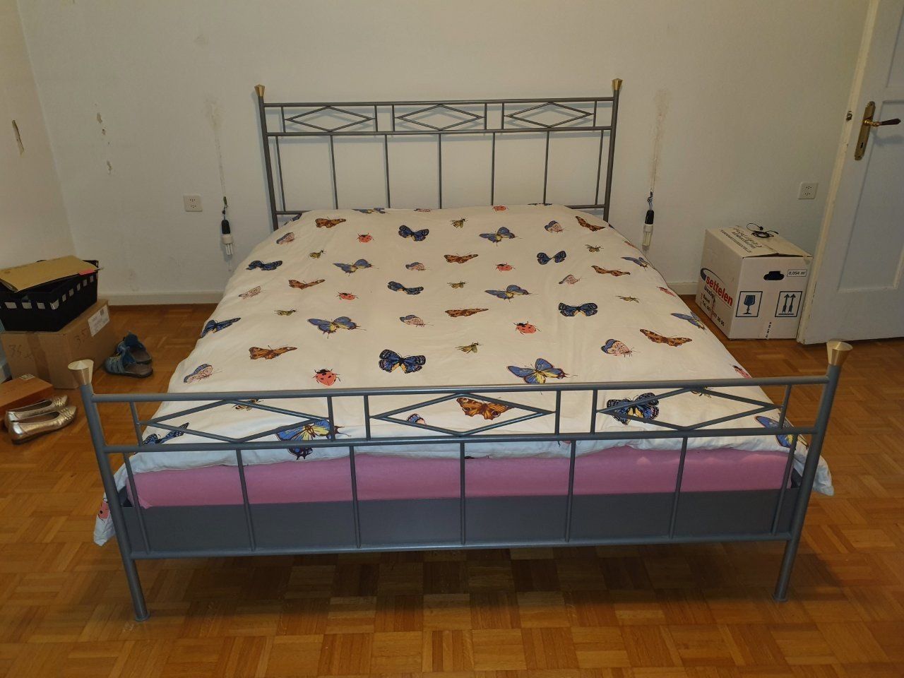 Betten: Romantisches Himmelbett, 160 x 200 cm, Doppelbett – Gebraucht aus Basel von Rolibus 2