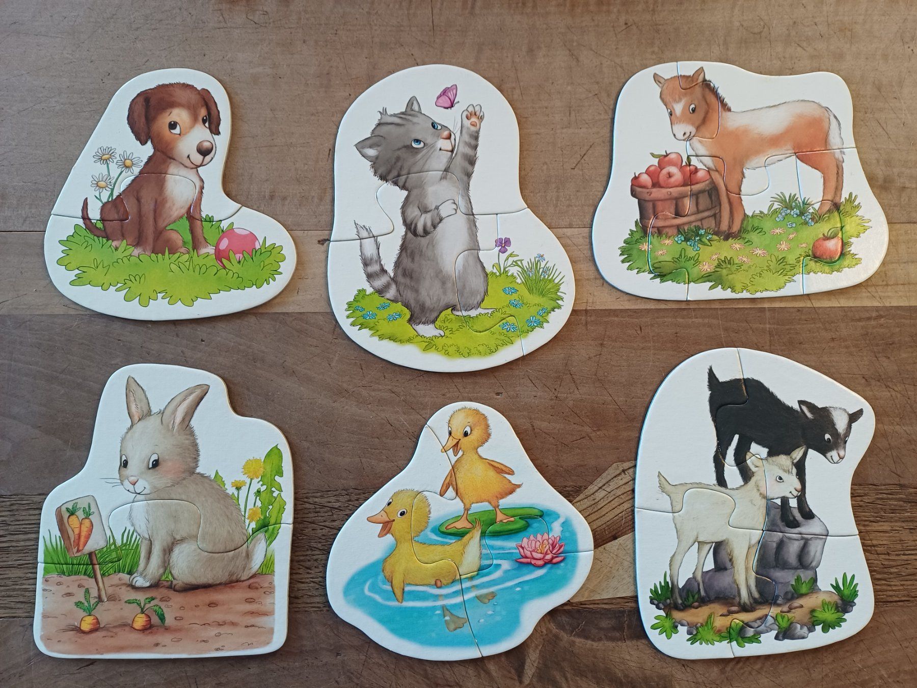 Haba Puzzle: 6 erste Puzzles, Tierkinder, von HABA – Usato da Ringoldswil venduto da drache13 1