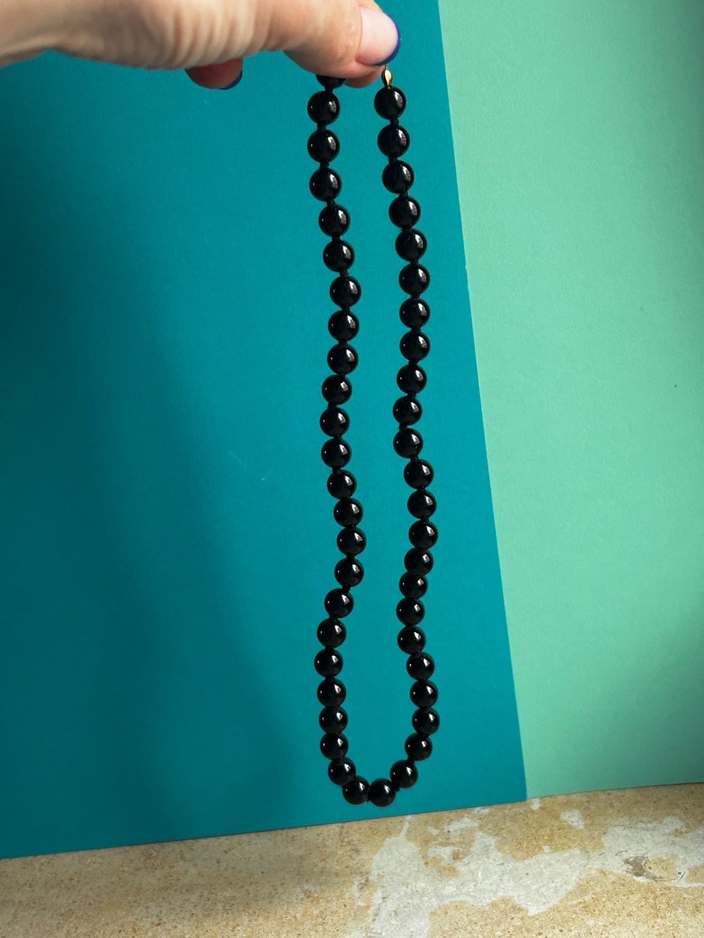 Ketten: Elegante schwarze Perlenkette CHARLESTON – Gebraucht aus Laufen von Bellebellezza 9