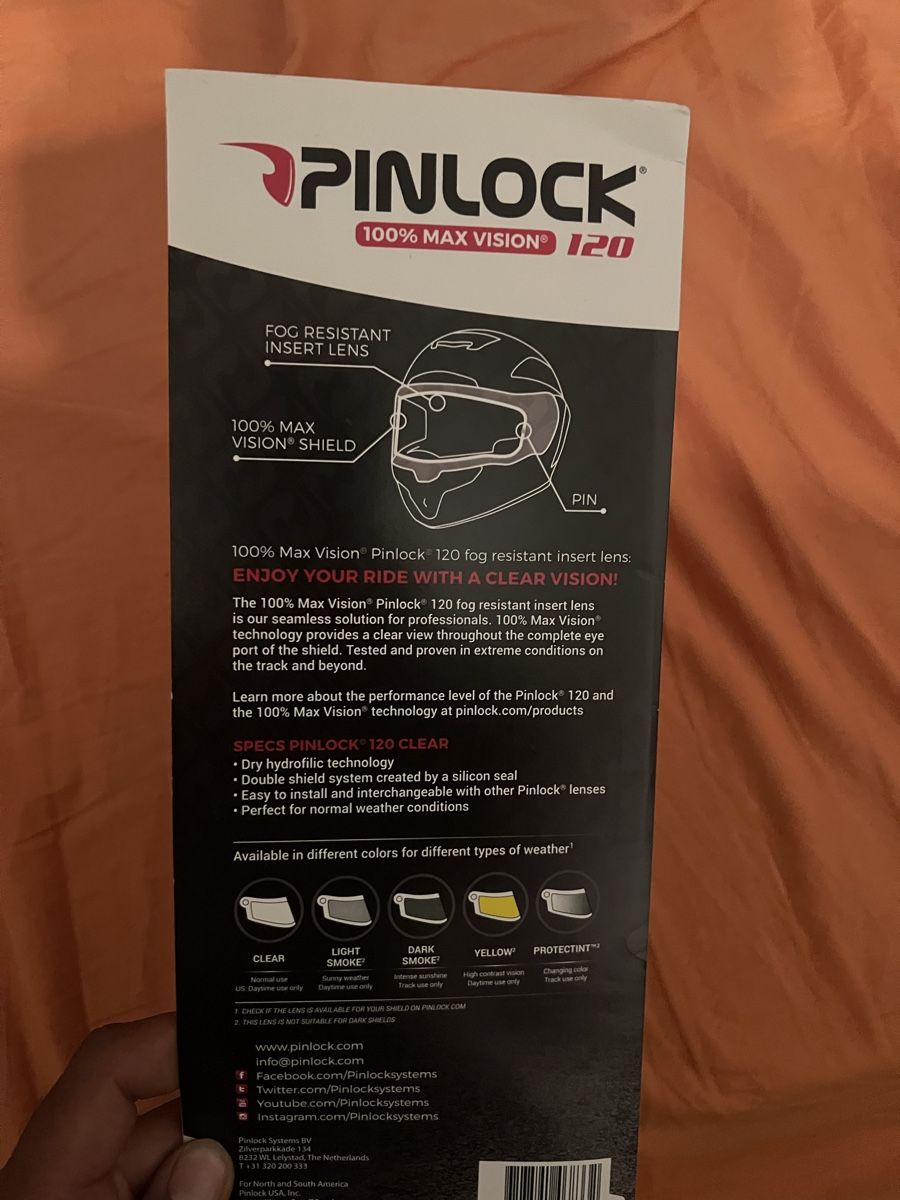 Caschi & visiere: Pinlock 100% Max Vision 120 klar Einsatz neu – Nuovo e nell'imballaggio originale da Rüti ZH venduto da Mjohnny7 3