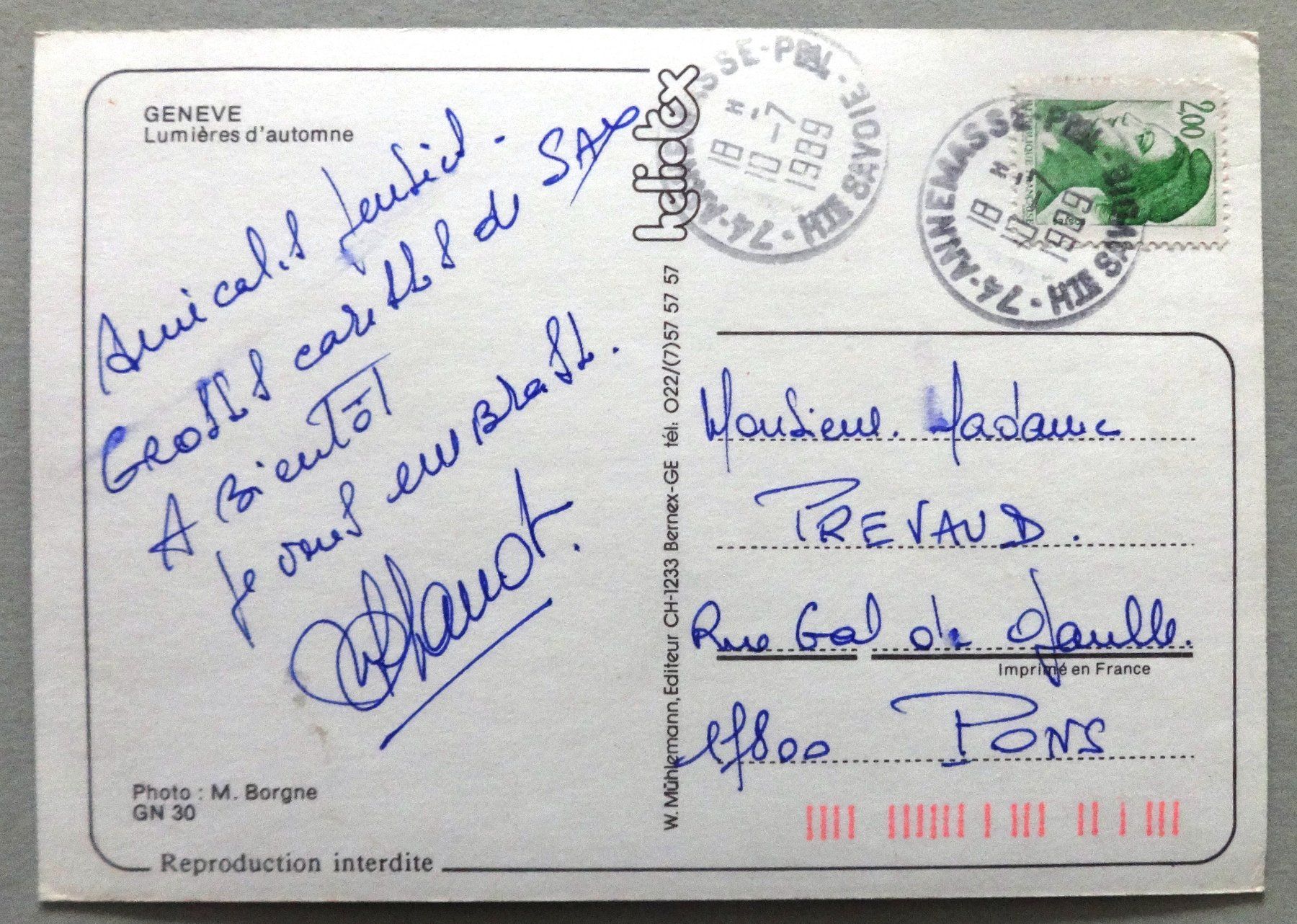 Cartes postales: Genève – D'occasion à Fétigny par Billy2miny 1