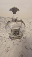 Vintage Glasflasche/Karaffe mit Zinndeckel, Top Zustand