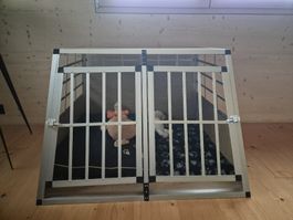 Doppelhundebox Alu