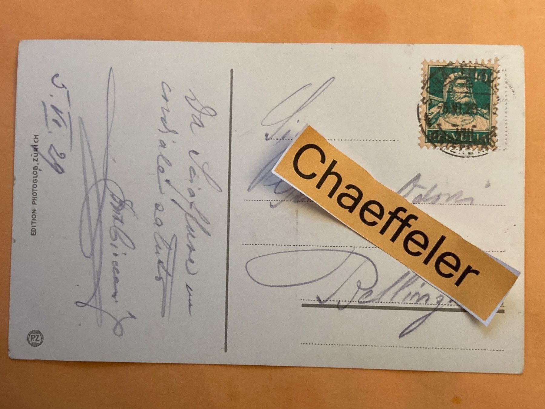 Ansichtskarten: 1929 Schaffhusen, Munotturm – Gebraucht aus Zürich von Chaeffeler 1