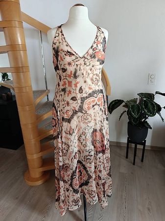 ALICE&YOU gemustertes Boho Chiffon Kleid 46  