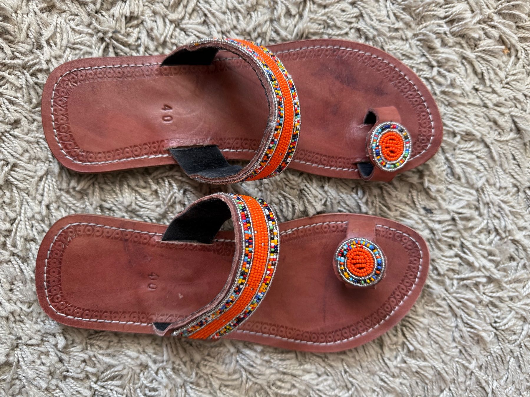 Scarpe da donna: Handgemachte Ledersandalen, Grösse 40 – Usato da Kirchberg SG venduto da kiki1402