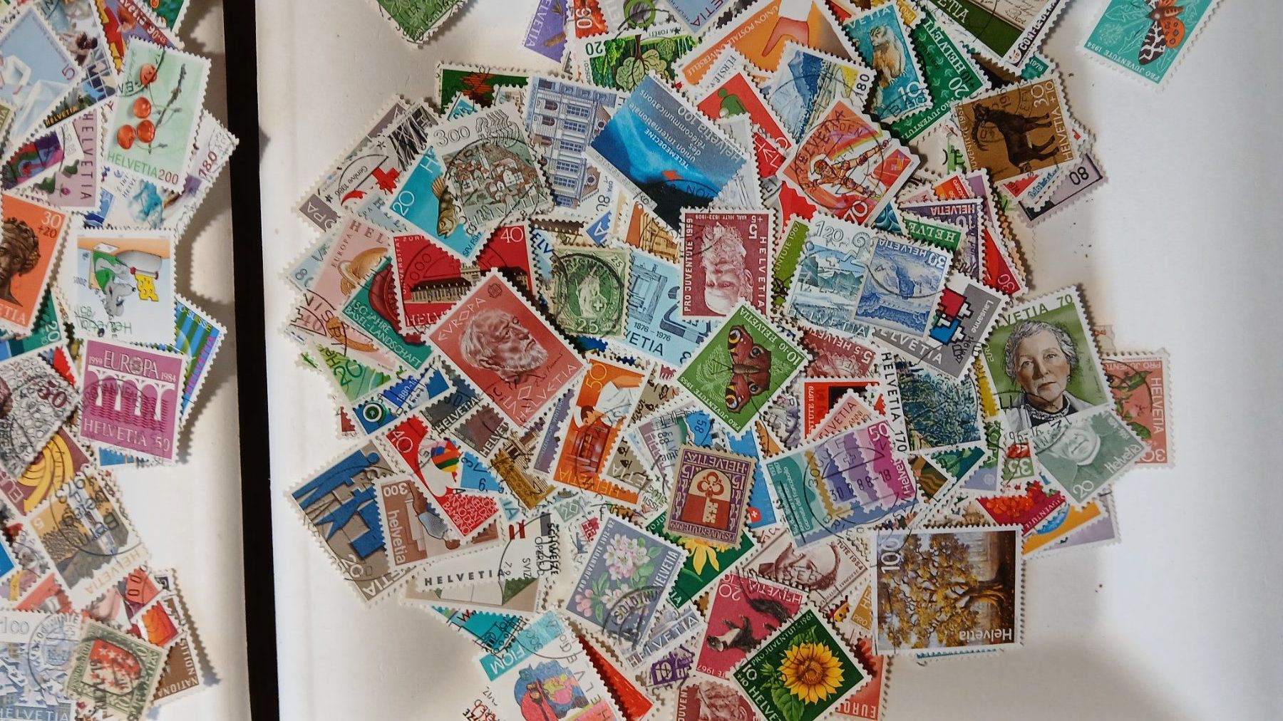 Alle Briefmarken: Über 200 Gramm verschiedene Schweizer Briefmarken und Briefe – Gebraucht aus Naefels von kas_56k2 1