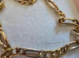 zeitloses figaro bracelet 18k massiv gold bicolor