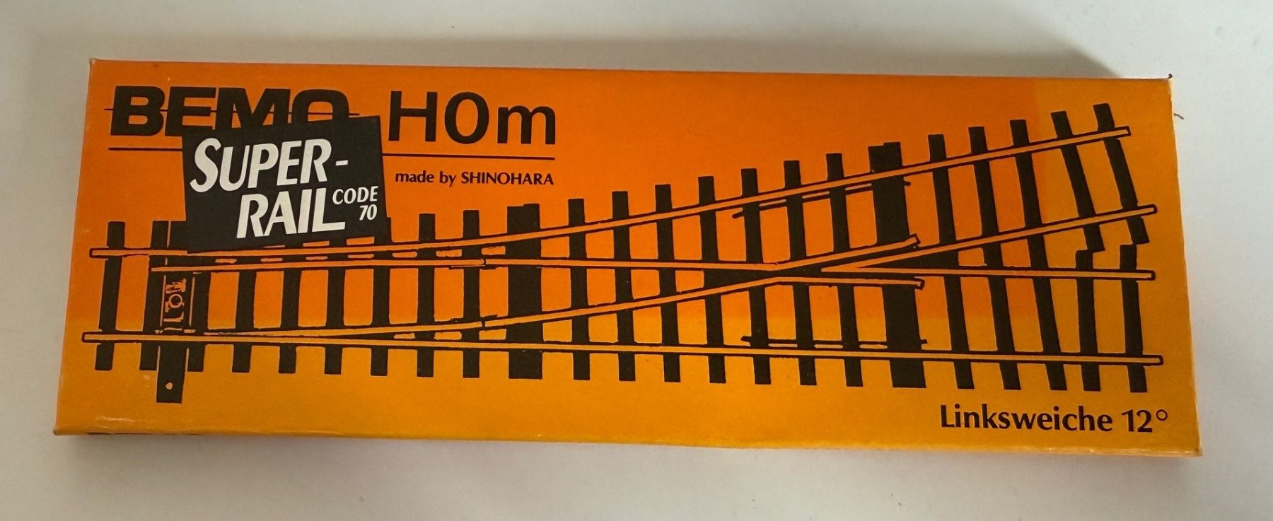 Bemo Modellini di ferrovie: Bemo Weiche links 12° Art. 4294 637 – Nuovo e nell'imballaggio originale da Samedan venduto da Gischpel25