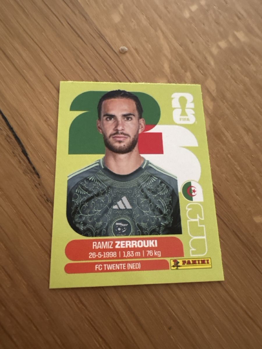 Panini Carte collezionabili: Panini WM 2026 Sticker Ramiz Zerrouki ALG11 ALG 11 – Nuovo (secondo la descrizione) da Zürich venduto da alivasalli