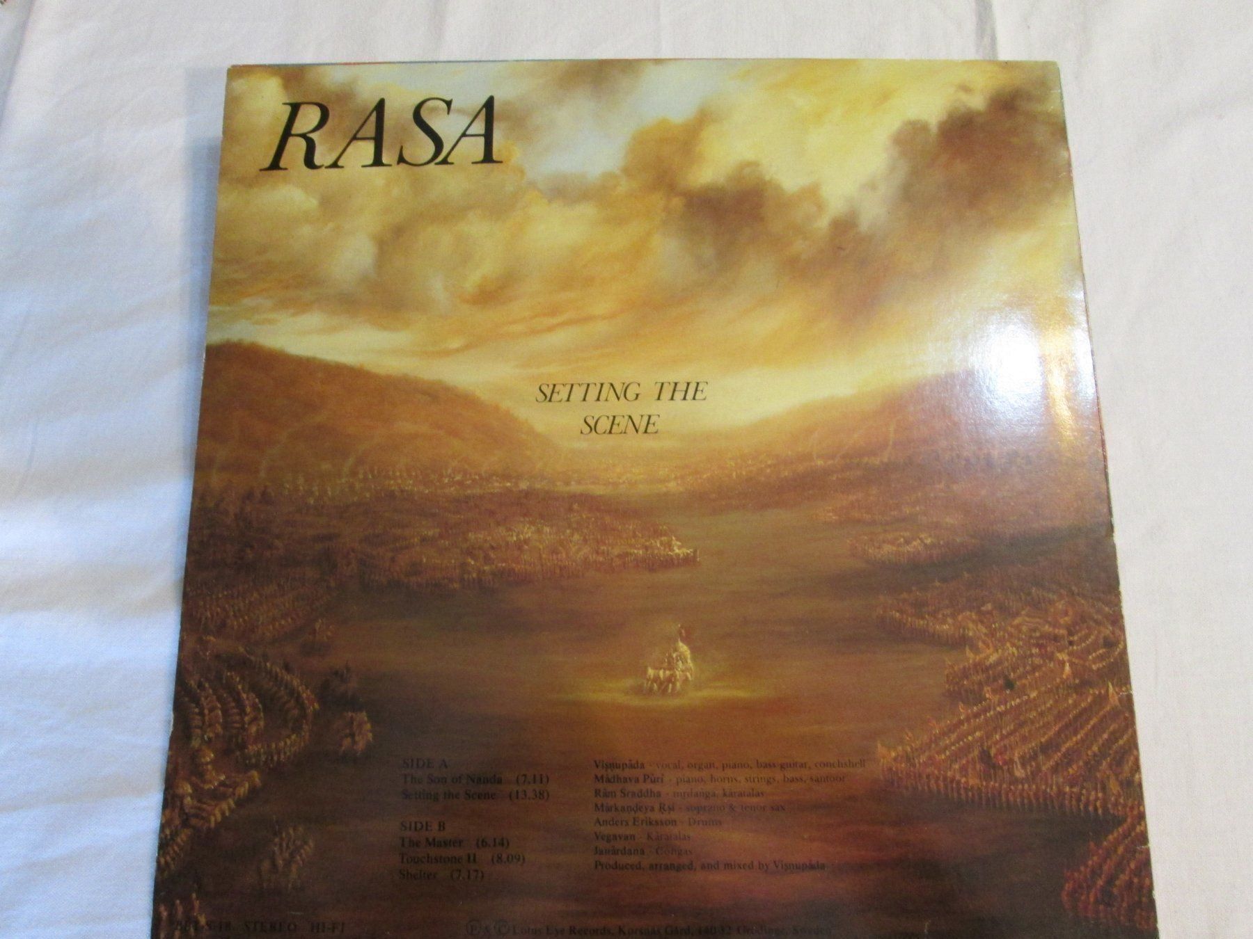Dischi in vinile: Rasa - Setting The Scene - Vinyle LP 33t – Usato da la Chaux-de-Fonds venduto da Lampe 3