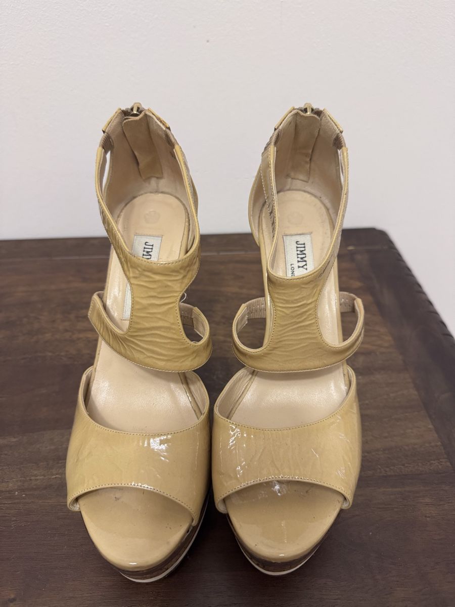 Damenschuhe: Jummy Choo sandal wood heel – Gebraucht aus Lugano von fla_gk6h
