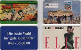 4 volle deutsche Telefonkarten der S-Serie