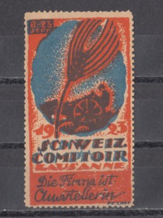 Tous les timbres: Vignette Comptoir Suisse 1923 – D'occasion à Bürglen TG par StampGraf