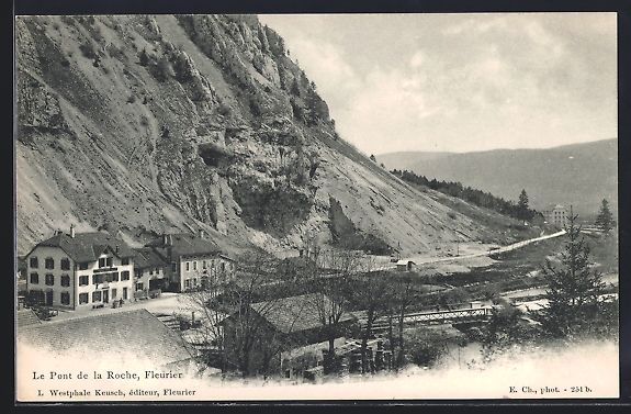 Cartoline postali: AK Fleurier, Le Pont de la Roche – Usato da Berlin venduto da bartko-reher