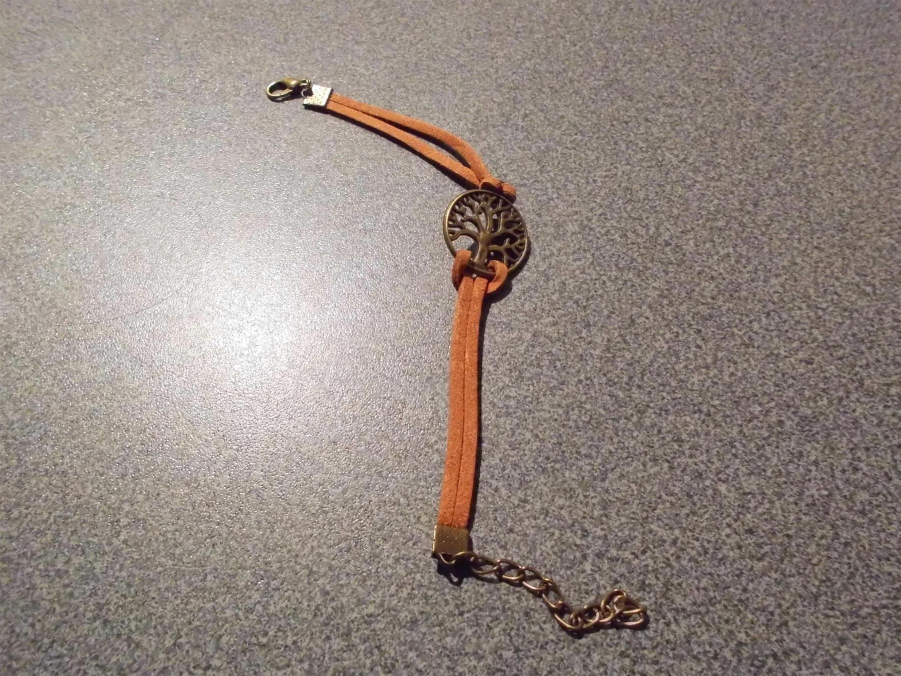 Bracciali & Braccialetti: Armband braun, Lebensbaum – Nuovo e nell'imballaggio originale da Zürich venduto da abraxas1291