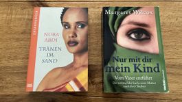 2 Taschenbücher Tränen im Sand und Nur mit dir mein Kind