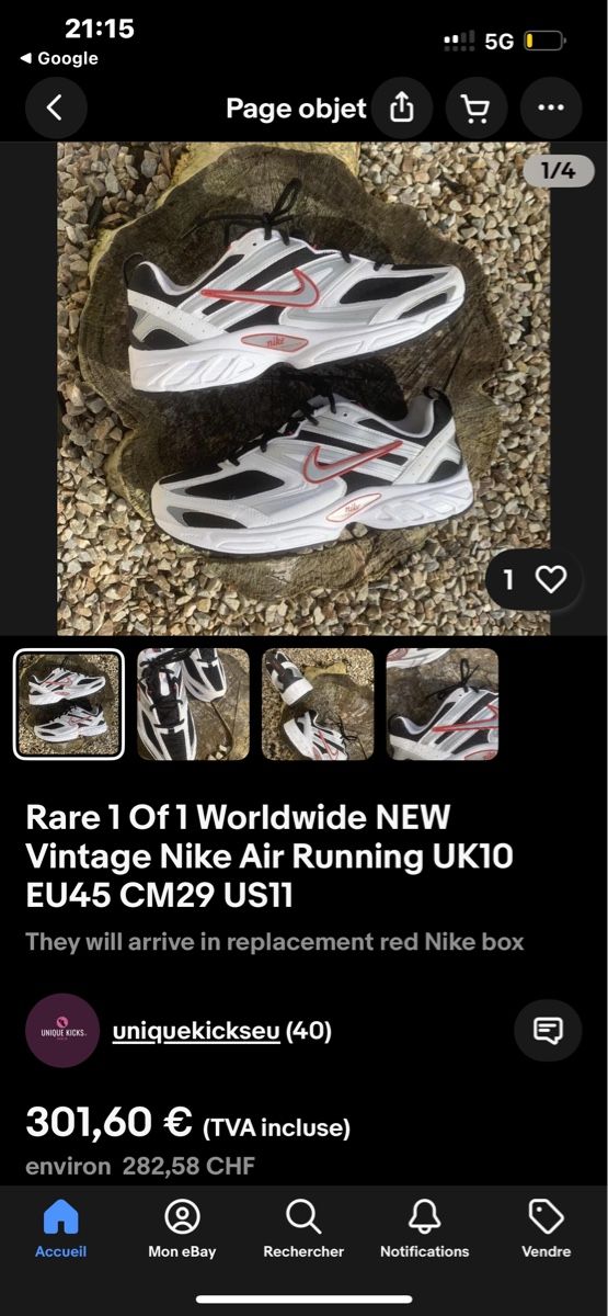 Nike Scarpe da uomo: Nike Air Running – Nuovo e nell'imballaggio originale da La Sagne NE venduto da Matlasape 4
