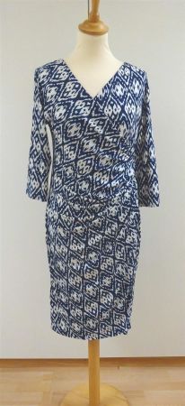 Egerie Paris - Neues Jerseykleid - blau / weiss - Grösse T4