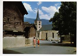 NATERS Kirche und Dorfstrasse - Kinder - Auto