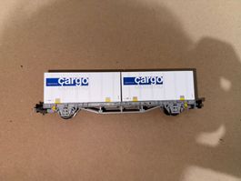 H0 SBB Container-Tragwagen – Neuwertig
