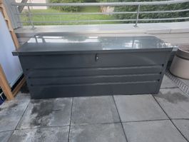 Gartenbox Anthrazit Metall wetterfest neuwertig