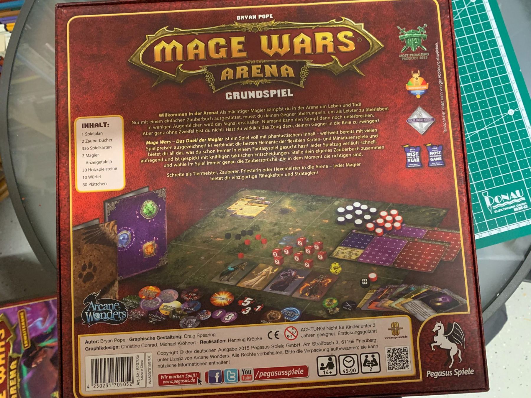 Pegasus Spiele Giochi: Mage Wars Arena plus Erweiterung Battlegrounds – Usato da Zug venduto da Starkeente 3