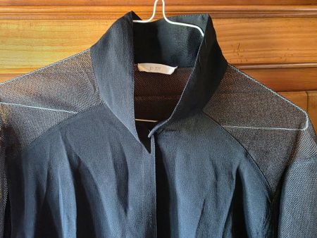 edle Damen Sommer Bluse schwarz teil transparent - by Zoé