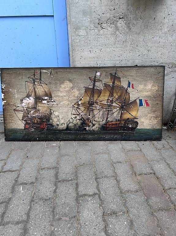 Dipinti: Tableau ancien représentant des navires  100 CHF – Usato da Sion venduto da yay_d8xc 1