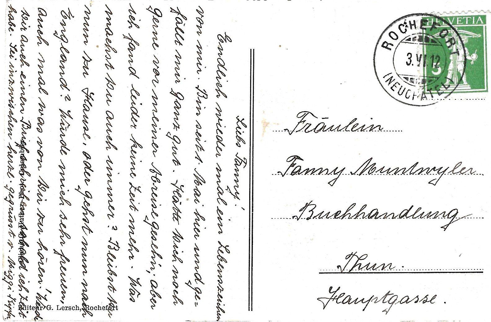 Cartes postales: Rochefort – D'occasion à Savagnier par Ne2065 1