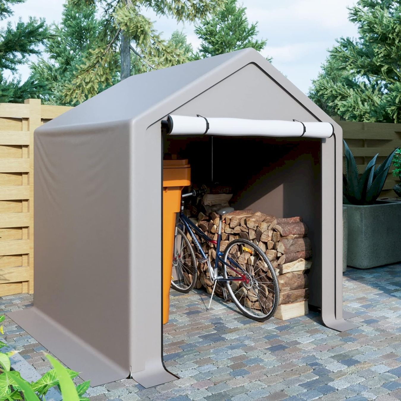 Sonstiges Radsport Zubehör: Fahrradgarage 170X190X200CM Grau – Neu und originalverpackt aus Bottighofen von zaap