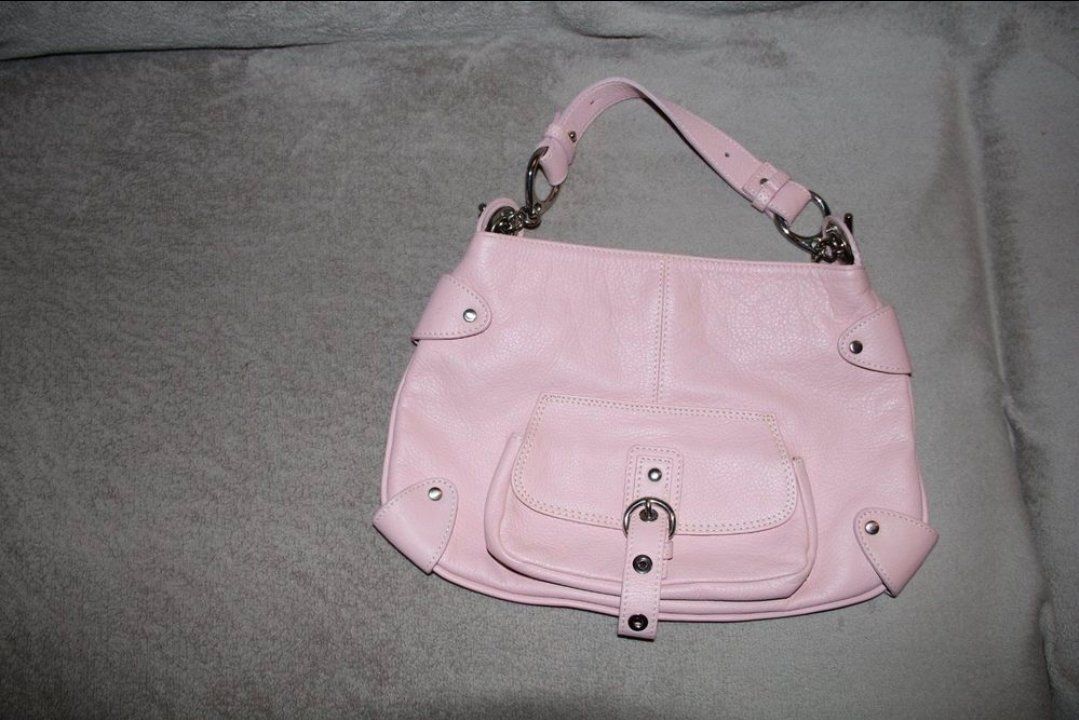 Borse: Rosa Damen Tasche aus Leder – Usato da Schlieren venduto da ela_x7qh