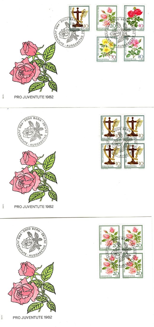 Tutti i francobolli: Serie PJ 1982 FDC – Usato da Burgdorf venduto da blinky01