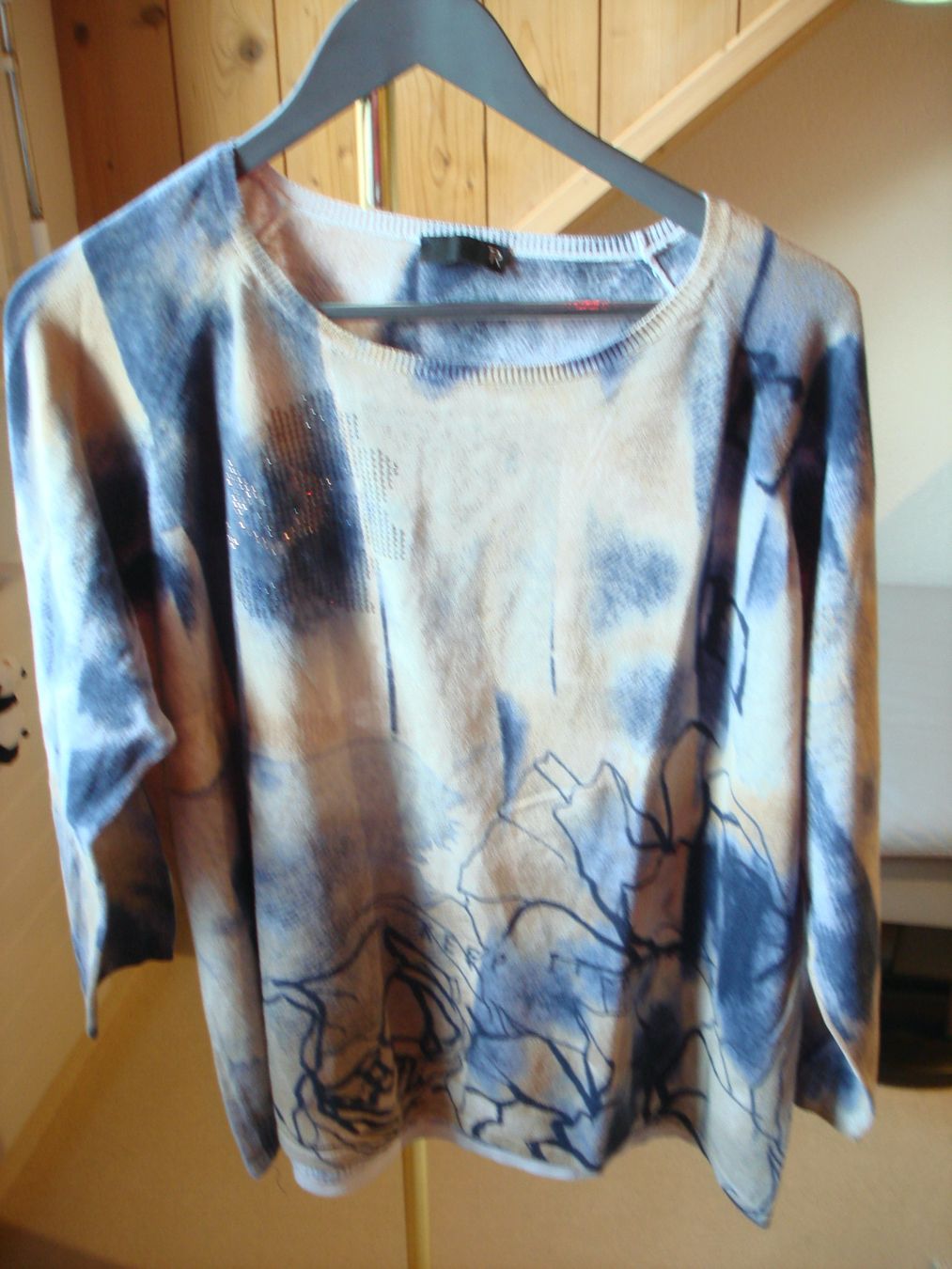 Rabe Maglioni & Felpe: 2 leichte Pullover, RABE, Gr.48, grau & blau, etwas Glitzer – Usato da Boswil venduto da LuziaB01 6