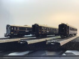 Exklusive Modellbahn Waggons im Set, 3 Stk. 🚂🇫🇷🇨🇭
